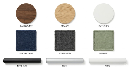 Wood veneer conference table Noida - premium finishes