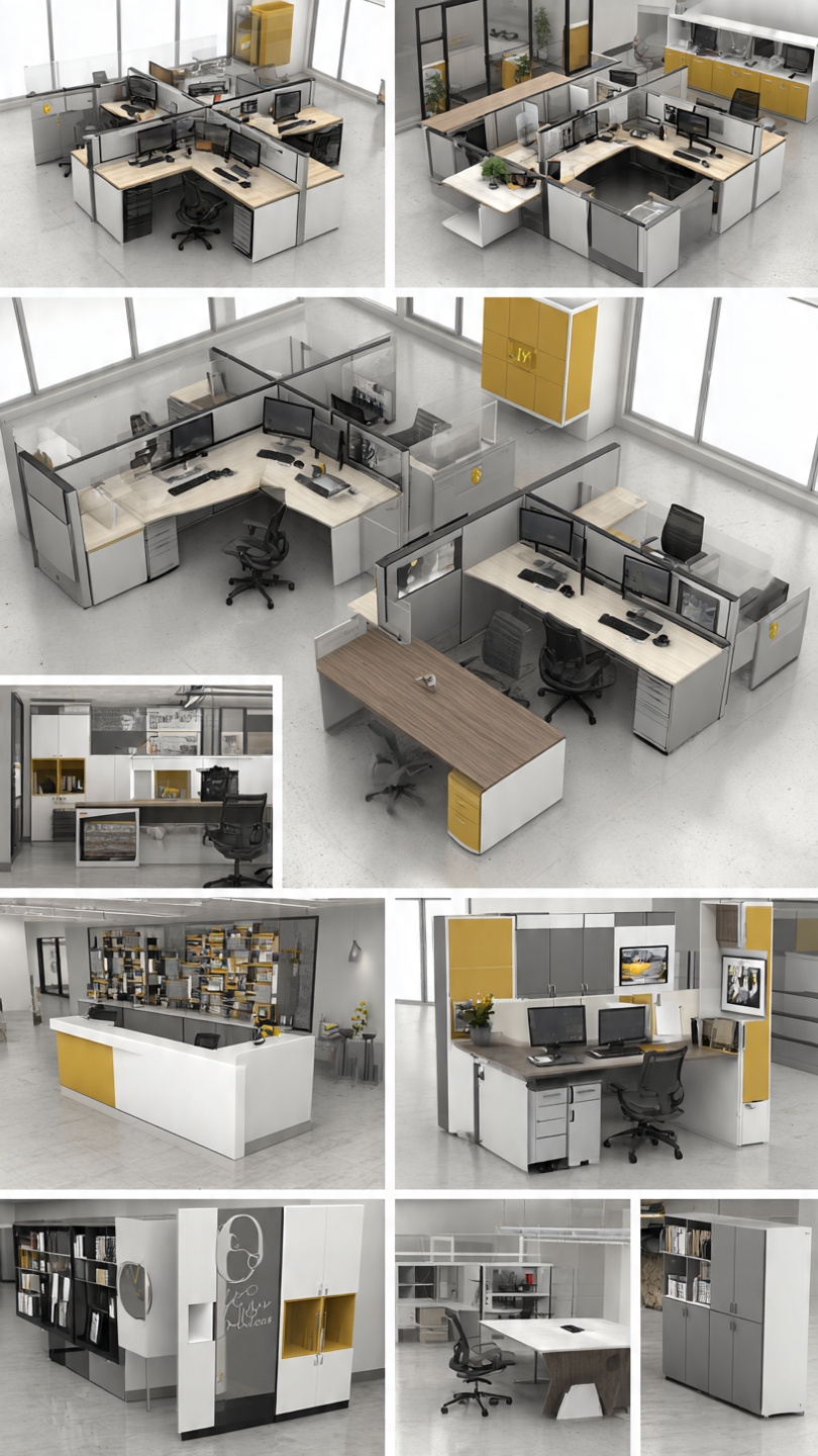 Modular office furniture manufacturer in Noida – Lotus Systems showroom
