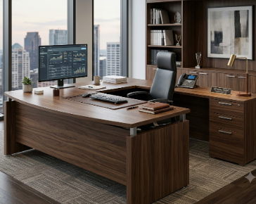 L Shape Director Table
