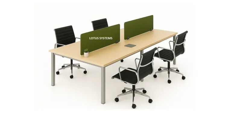 Back-to-back cluster workstations Noida - team desk system