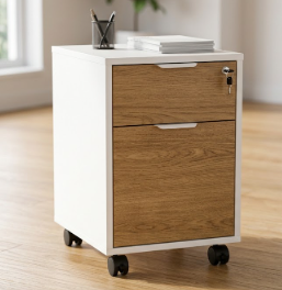 Wooden Mobile Pedestal
